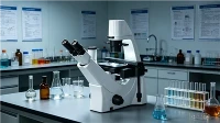 Inverteret biologisk mikroskop